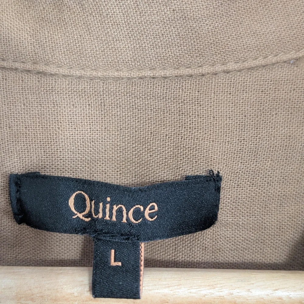 Quince Brown Long-Sleeve Button-Down Shirt
